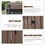 Outdoor Storage Shed 10'x8', Metal Tool Sheds Storage House with Lockable Double Door,Large Bike Shed Waterproof for Garden,Backyard,Lawn(Brown) W1859S00040