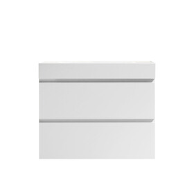 Alice-30W-201, Wall mount cabinet WITHOUT basin, white color, with two drawers W1865107114
