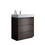 Alice-30F-105, Floor cabinet WITHOUT basin, Walnut color, with three drawers W1865107748