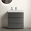 Alice-30F-102, Floor cabinet WITHOUT basin, Gray color, with three drawers W1865107751