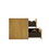 Alice30-106, Wall mount cabinet WITHOUT basin, Natural oak color, with two drawers W1865P147102