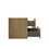 Alice36-106, Wall mount cabinet WITHOUT basin, Natural oak color, with two drawers W1865P147103