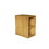 CC0212S106 Oak Bathroom Open Shelves Cabinet, Wall-mounted Storage Cabinet for Small Spaces W1865P167930