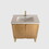 U093-Dalia30F-107 30" Freestanding & Wall Mounted Light Wood Bathroom Vanity with Ceramic Sink, Large Storage Vanity 2 Doors and Metal Support for Modern Bathrooms, KD W1865P207292