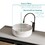 BB16-16A-101, Integrated White Ceramic Basin, Drain NOT Included W1865P279833