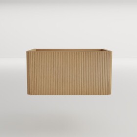 Etna30W-306 Etna 30" Striped Natural Oak Bathroom Vanity, Wall Mounted Floating Bathroom Vanity for Modern Bathroom, kd W1865P327894