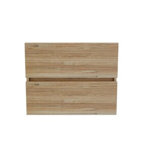 Grace 24 Rough Oak+Rough Oak Bathroom Vanity with Double Drawers, Wall Mounted Floating Bathroom Vanity for Modern Bathroom, KD W1865P352851