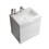 U005-Alice24-201 Alice 24" White Bathroom Vanity with Sink, Large Storage Wall Mounted Floating Bathroom Vanity for Modern Bathroom, One-Piece Sink Basin without Drain and Faucet W1865S00001