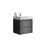 Alice 24" Gray Bathroom Vanity with Sink, Large Storage Wall Mounted Floating Bathroom Vanity for Modern Bathroom, One-Piece White Sink Basin without Drain and Faucet W1865S00004