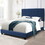 W1867P143795 Blue+Upholstered+Box Spring Not Required+Queen+Wood