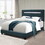 W1867P143797 Green+Upholstered+Box Spring Not Required+Queen+Wood