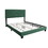 Green Queen Size Bed Frame With Adjustable Headboard Super Affordable No Box Sping Require W1867P143805