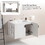 30"Bathroom Vanity, white (without ceramic basin) W1882127200