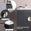 24" Bathroom Vanity,with White Ceramic Basin,Two Cabinet Doors with black zinc alloy handles,Solid Wood,Excluding faucets,Black W1882S00014