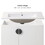 30" Bathroom Vanity with Sink,with two Doors Cabinet Bathroom Vanity Set with Side right Open Storage Shelf,Solid Wood,Excluding faucets,white W1882S00015