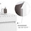 24 inch Wall Mounted Bathroom Vanity with White Ceramic Basin,Two Soft Close Cabinet Doors, Solid Wood,Excluding faucets,White W1882S00036