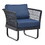 W1889P156606 Navy Blue+Metal+Yes+Complete Patio Set+Rust Resistant Frame