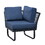 W1889P156607 Navy Blue+Metal+Yes+Complete Patio Set+Rust Resistant Frame