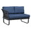 W1889P156724 Navy Blue+Metal+Yes+Complete Patio Set+Rust Resistant Frame