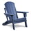 Folding Outdoor Adirondack Chair for Relaxing, HDPE All-weather Fire Pit Chair, Patio Lawn Chair for Outside Deck Garden Backyardf Balcony, Navy Blue