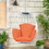 Hanging Egg Chair, Hammock Swing Chair with Hanging Kit,Orange W1889P202896