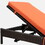 Adjustable Wicker Chaise Lounge Chair with Cushion, Patio Poolside Reclining Folding Backrest Lounge Chair,Orange W1889P202952