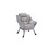 Living Room Chairs Modern Cotton Fabric Lazy Chair, Accent Contemporary Lounge Chair, Single Steel Frame Leisure Sofa Chair with Armrests and a Side Pocket (Light Gray ) W1899121347