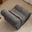 Soft Pellet Velvet Recliner - Comfortable Lounge Chair with Waist Pack Padding, Modern Design, Ideal for Living Room, Bedroom or Office - Dark Gray W1901S00006