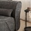 Soft Pellet Velvet Recliner - Comfortable Lounge Chair with Waist Pack Padding, Modern Design, Ideal for Living Room, Bedroom or Office - Dark Gray W1901S00006