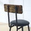 Round bar table and stool set with shelf, upholstered stool with backrest, Rustic Brown, 24.17"W x 24.17"D x 36.02"H W1903P149221