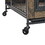 Furniture type dog cage iron frame door with cabinet, two door design, Rustic Brown,37.99"WX27.36"DX59.92"H W1903P151284