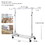 Clothes Rack Heavy Duty Clothing Rack 600LBS Rolling Clothes Racks for Hanging Clothes, Commercial Garment Rack Heavy Duty Clothes Rack Collapsible & Portable Clothing Rack with Wheels W1903P172820