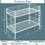 Twin over Twin Metal Bunk Bed,Metal Structure Bedframe with Safety Guardrails and 2 ladders,Convertible Bunkbeds,No Spring Box Required and Space Saving Design,White W1916115251