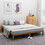 Queen Size Wood Platform Bed Frame,No Box Spring Needed,Strong Wood Slat Support, Easy assembly W1917P169562