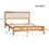 Queen Size Elegant Style Wooden Platform Bed Frame with Headboard,No Need Box Spring,Easy assembly W1917P170227