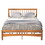 Queen Size Elegant Style Wooden Platform Bed Frame with Headboard,No Need Box Spring,Easy assembly W1917P170227