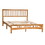 Queen Size Elegant Style Wooden Platform Bed Frame with Headboard,No Need Box Spring,Easy assembly W1917P170227