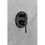 Matte Black Wall Mount 2-Way Valve Shower Faucet: 10" Rain Head Handheld Shower Set W1920128689