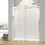 Elan 43 to 48 in. W x 76 in. H Sliding Frameless Soft-Close Shower Door with Premium 3/8 inch (10mm) Thick Tampered Glass in Chrome 23D02-48C W1920P144589