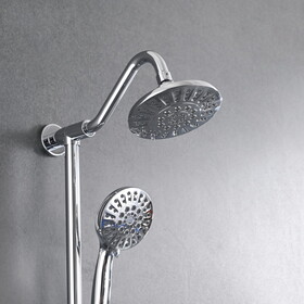 6" Rain Shower Head with Handheld Shower Head Bathroom Rain Shower System W1920P146652