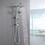 6" Rain Shower Head with Handheld Shower Head Bathroom Rain Shower System W1920P146652