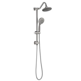 6" Brushed Nickel Rain Shower Head with Handheld Shower Head Bathroom Rain Shower System W1920P146667