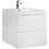 24" Wall Hung Bathroom Vanity in Gloss White with White Top