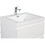 24" Wall Hung Bathroom Vanity in Gloss White with White Top