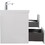 24" Wall Hung Bathroom Vanity in Gloss White with White Top