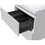 24" Wall Hung Bathroom Vanity in Gloss White with White Top