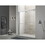 56-60 in. W x 76 in. H Semi-Frameless Shower Door, Double Sliding Shower Door, 5/16" (8mm) Clear Tempered Glass Shower Door with Explosion-Proof Film, Chrome 24D212-60C