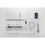 White 4-Function Knobs Waterfall and Rainfall Shower System with Handheld Shower W1920P201280