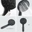Matte Black 4.7" Handheld and Rain Shower System with Tub Spout 2-in-1 Tub Set W1920P201432