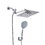 10" Chrome Rainfall Shower Head and Handheld Combo with 11" Extension Arm, 6 Spray Modes W1920P201434